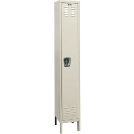 1-Tier 1 Door Premium Locker, 18"W x 24"D x 78"H, Tan, Unassembled