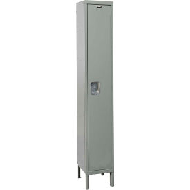 1-Tier 1 Door Maintenance-Free Quiet Locker, 18"W x 21"D x 78"H, Gray, Unassembled
