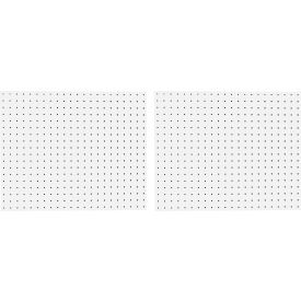 Polypropylene Pegboards, 18" x 22" x 1/8", White, Set of 2