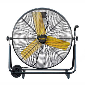 30" Direct-Drive High Velocity Drum Floor Fan, 8,500 CFM, 1/3 HP