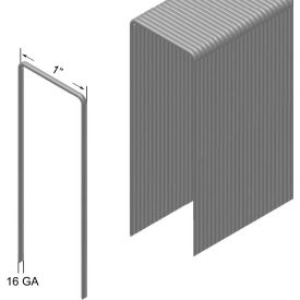 16GA 1" Crown 2" Length Galv. Steel Wide Crown Staple - Pkg of 5000