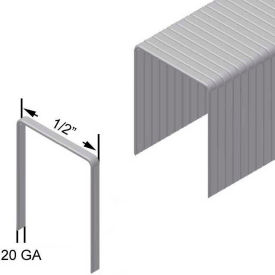 20 Gauge Staple - 1/4" Length - 1/2" Crown - Galvanized Steel - Pkg of 5000