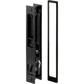 Sliding Door Handle Set, Black Diecast, No Pull