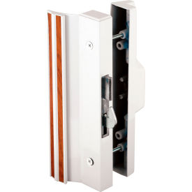 Sliding Door Handle Set, Anti-Lift, White Aluminum and Diecast
