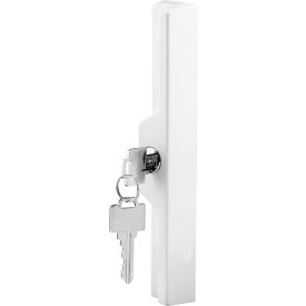 Sliding Door Outside Pull, w/Key, White Diecast