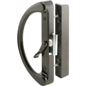 Sliding Door Handle, Clam Latch, Black, C 1222