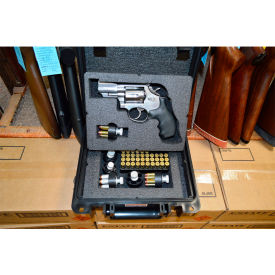 Quick Fire Pistol Case With Ruger & S&W Inserts Watertight, 10-11/16x9-3/4x4-13/16 Black