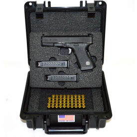Quick Fire Pistol Case w/Springfield XD Inserts Watertight, 10-11/16x9-3/4x4-13/16 Black
