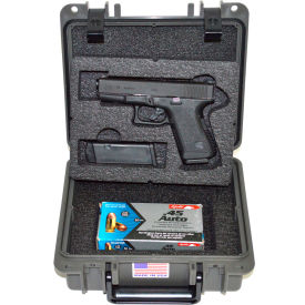 Quick Fire Multifit Pistol Case Watertight, 10-11/16"x9-3/4"x4-13/16" Gray