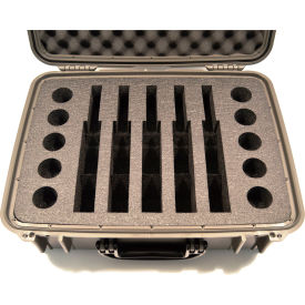 Quick Fire Pistol Case QF560GRL Watertight, 5 Revolver Capacity, Gray