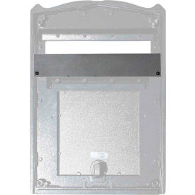 High Security Plate - 10-3/4"W x 1/2"D x 2"H Black