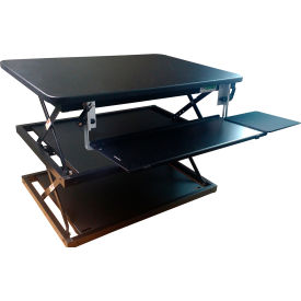 Adjustable Height Standing Desk Conversion, Black