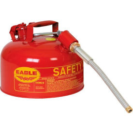 Type II Safety Can with 5/8" Spout - 2 Gallons - Red