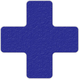 Floor Marking Tape, Blue, + Shape, 25/Pkg.