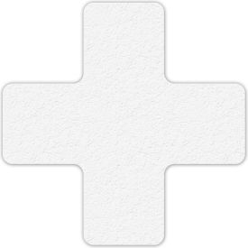 Floor Marking Tape, White, + Shape, 25/Pkg.