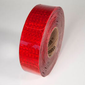 Reflective Marking Tape, Red, 2"W x 3-1/2"W, 50/Roll, Red