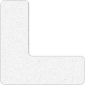 Floor Marking Tape, White, L Shape, 25/Pkg.