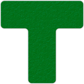 Floor Marking Tape, Green, T Shape, 25/Pkg.