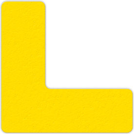 Floor Marking Tape, Yellow, L Shape, 25/Pkg.