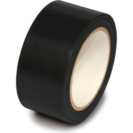 Floor Marking Aisle Tape, Black, 2"W x 108'L Roll