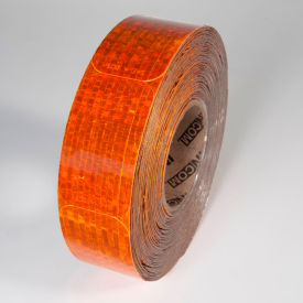 Reflective Marking Tape, Amber, 2"W x 3-1/2"W, 50/Roll