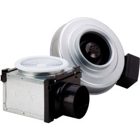 Bath Fan kit, 120V, 1 PH, 110 CFM, 4" Inline Duct Fan, Non-Lighted Grille Box