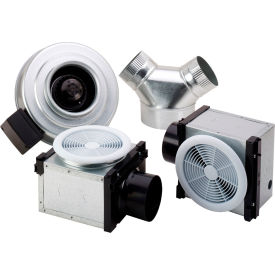 Dual Grille Bath Fan, 120V, 1 PH, 270 CFM, No Light, 4" & 6" Duct