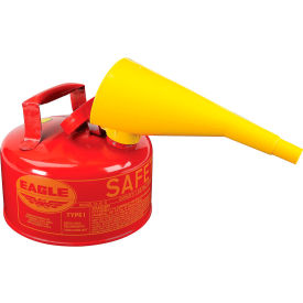 Type I Safety Can - 1 Gallon with Funnel - Red