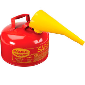 Type I Safety Can - 2 Gallon with Funnel - Red