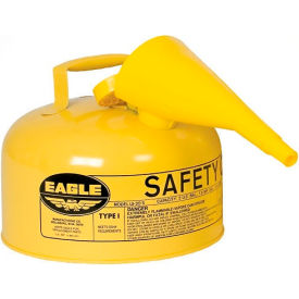 Type I Safety Can - 2 Gallon with Funnel - Yellow