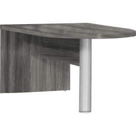Aberdeen Freestanding Peninsula 72"W x 36"D x 29-1/2"H Gray Steel