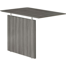 Medina 48-1/2"W Non-Handed Straight Bridge 48-1/2"W x 20"D x 29-1/2"H Gray Steel