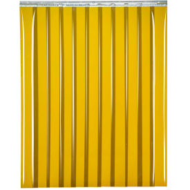 Welding Strip Door - 6'W x 6'H - 8" Amber Tint PVC