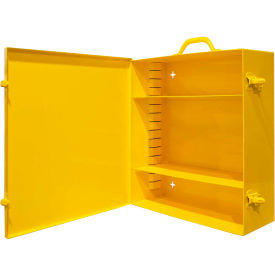 Wall Mount Portable Spill Control Cabinet, 15"W x 5-9/16"D x 16-5/32"H, Yellow