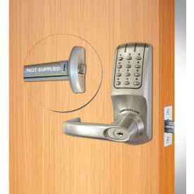ANSI Grade 2 Electronic Lockset Panic Kit, Brushed Steel