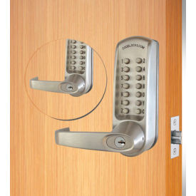 ANSI Grade 2 Mechanical Lockset, EZ Code Change, Dual Key Pads, Silver Gray