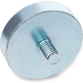 Retaining Magnet Assembly Disc-Shaped w/ Threaded Stud - 1.85" Dia, Steel