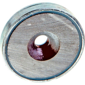 Retaining Magnet Assembly Disc-Shape w/Countersunk Thru Hole, 1.26" Dia Steel