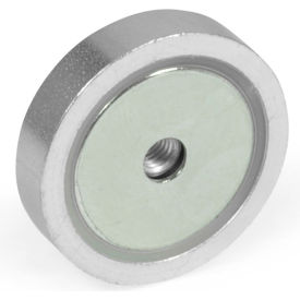 Retaining Magnet Assembly Disc-Shaped w/ Tapped Hole - 1.26" Diameter, Steel