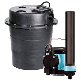 Little Giant 1/3HP Water Removal System - 115V- Integral- 7-10" On Level