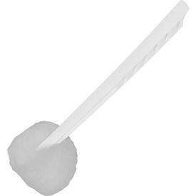 Toilet Bowl Mop, 12" Long Handle, White, 100/Case