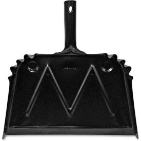 Dust Pan, Metal, 20 Gauge Steel, 12", Black