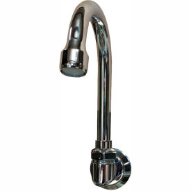 Chrome-Plated Brass Wall-Mount 6" Swivel Spout With Low-Flow 0.5 GPM