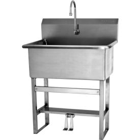 Floor Mount Scrub Sink With Double Foot Pedal Valve