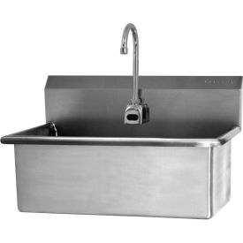 Wall Mount Scrub Sink With Battery Powered Sensor