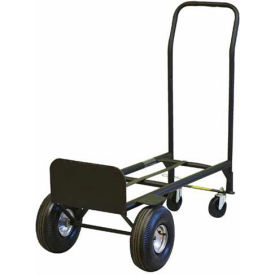 2-in-1 Convertible Hand Truck - Pneumatic Wheels - 800 Lb. Capacity