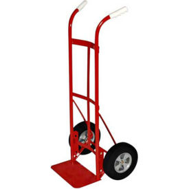 Hand Truck - Dual Handle - Solid Rubber Wheels - 800 Lb. Capacity - Red