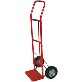 Hand Truck - Flow Back Handle - Solid Rubber Wheels - 600 Lb. Capacity - Red