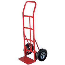 Hand Truck - Flow Back Handle - Solid Rubber Wheels - 800 Lb. Capacity - Red