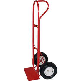 Hand Truck - P-Handle - Pneumatic Wheels - 800 Lb. Capacity - Red